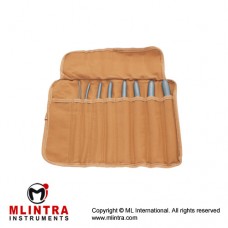Hegar Uterine Dilators Set of 8 Ref: GY-415-04 to GY-415-18 With Canvas Roll Brass - Chrome Plated,